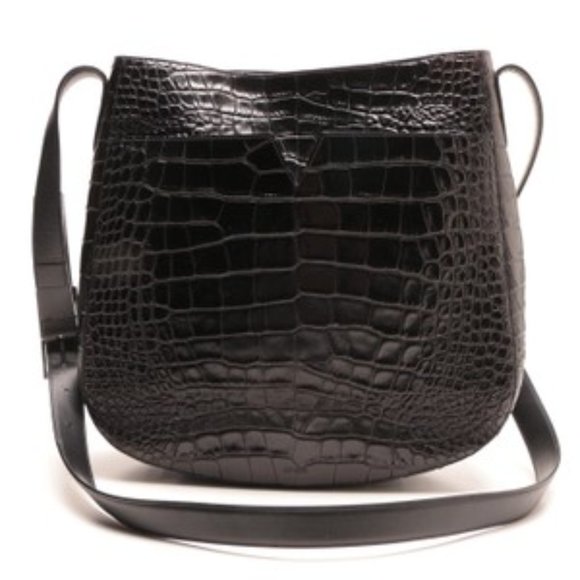 Vince Handbags - vince stamped crocodile messenger bag